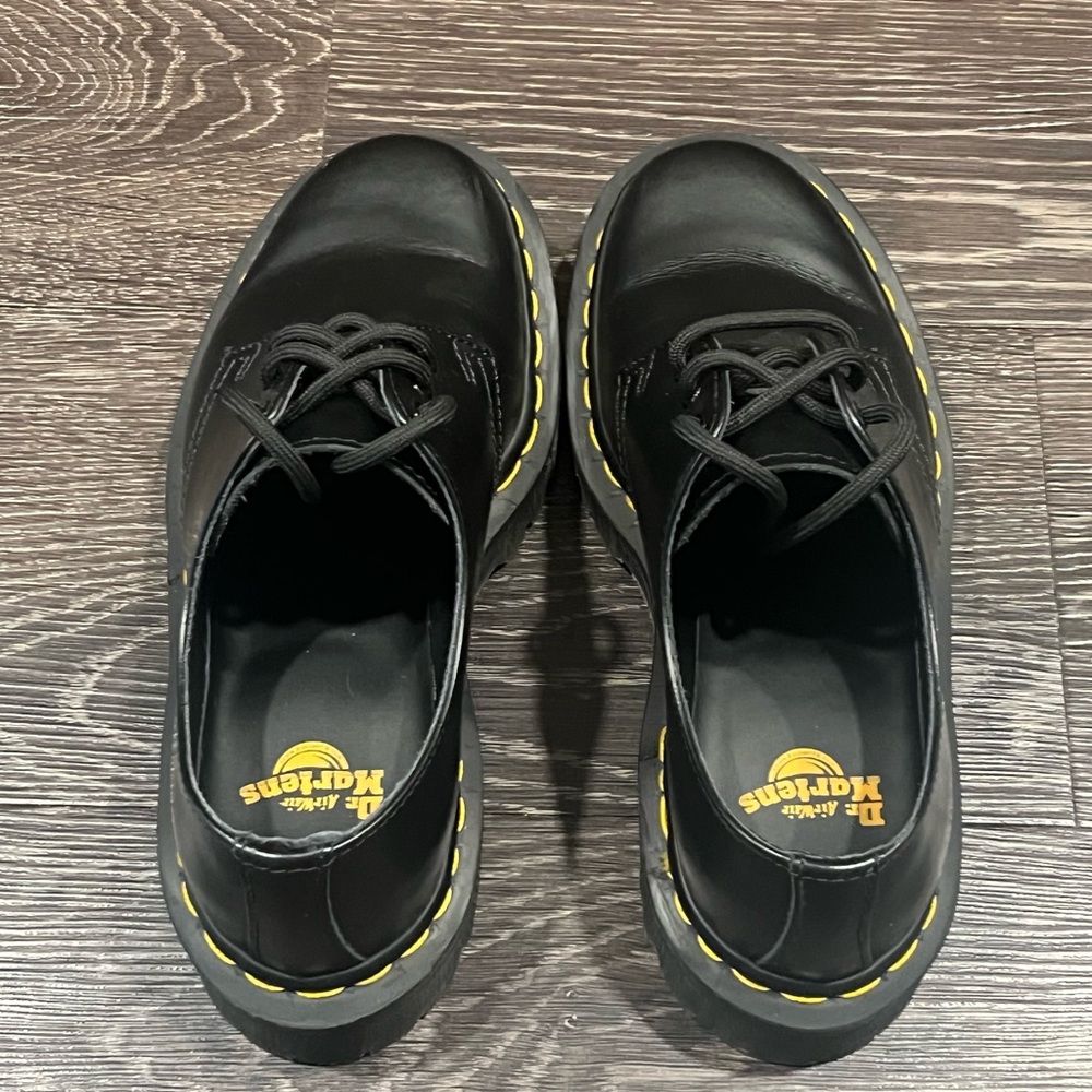 Dr. Martens 1461 Bex Smooth Leather Oxford Black Shoes | Size W5 or M4 - Picture 6 of 8